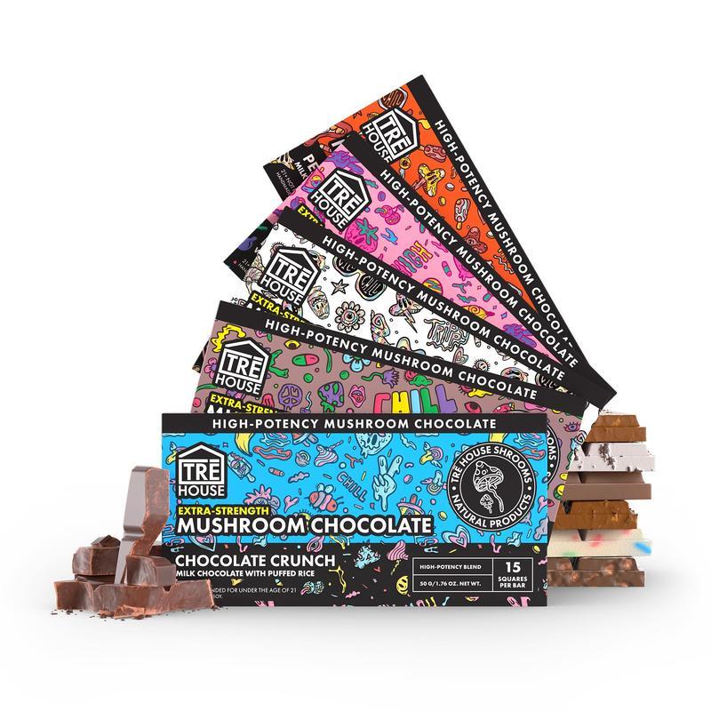 Peanut Butter Mushroom Chocolate Bar